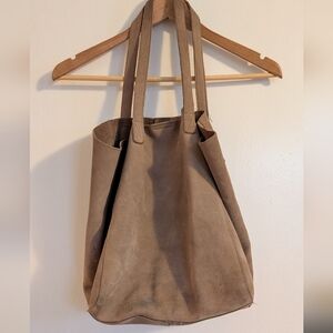 By Together Taupe Suede Tote Bag